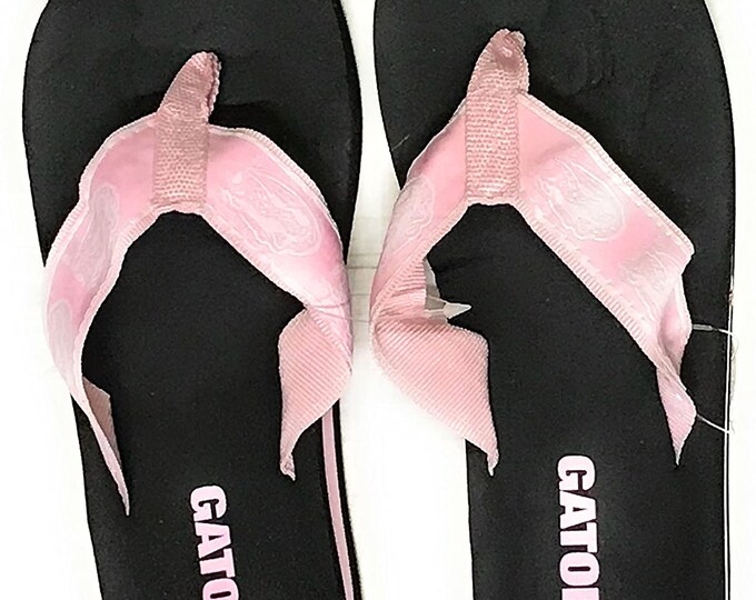 Florida Gators Pink Head Logo Flip Flops