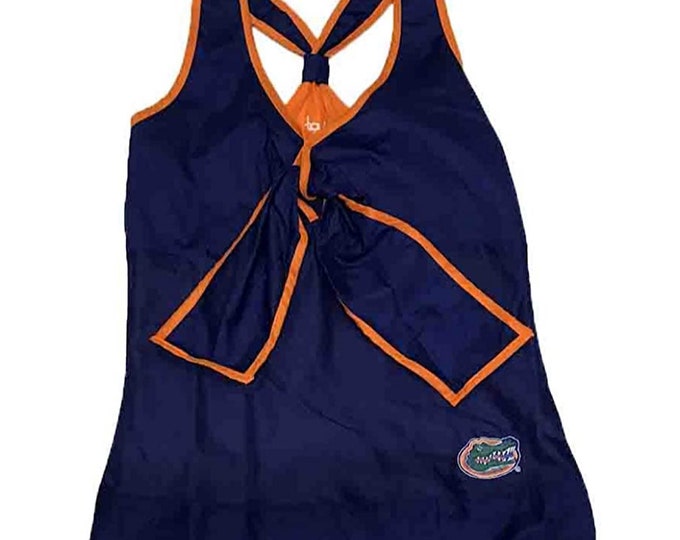 Florida Gators Alyssa Milano Cotton Orange & Blue Tank Top