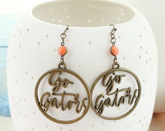 Florida Vintage Style Go Gators Earrings