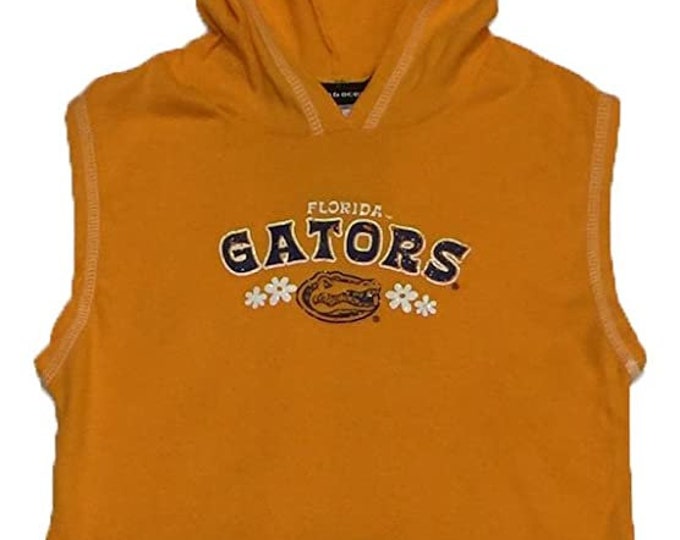 Florida Gators Ladies Sleeveless Orange Hooded Shirt