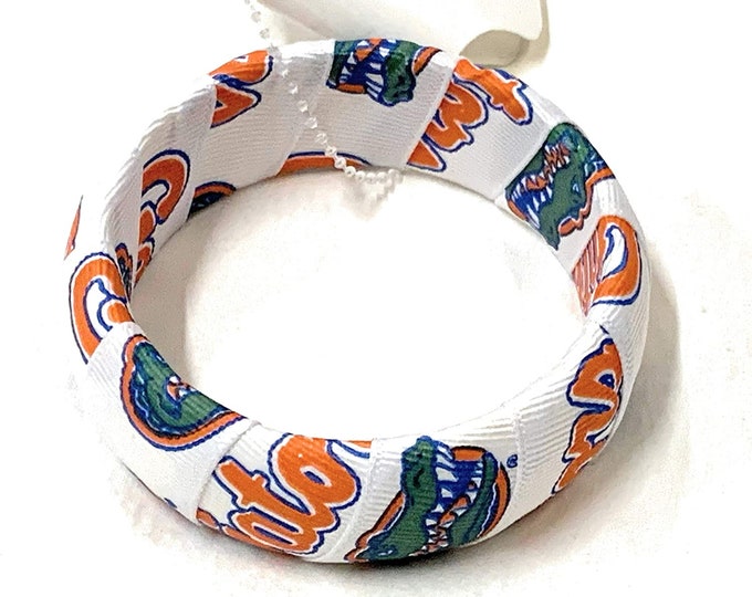 Florida Gators Ribbon Bangle Bracelet