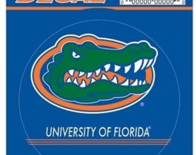 Florida Gators Round Vinyl Decal, 3" x 3"