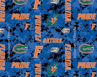 Florida Gators Digi Camo Fleece Fabric