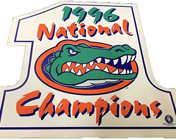 Florida Gators 1996 National Champions Decal