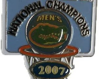 Florida Gators 2007 National Champions Hoops Lapel / Hat Pin