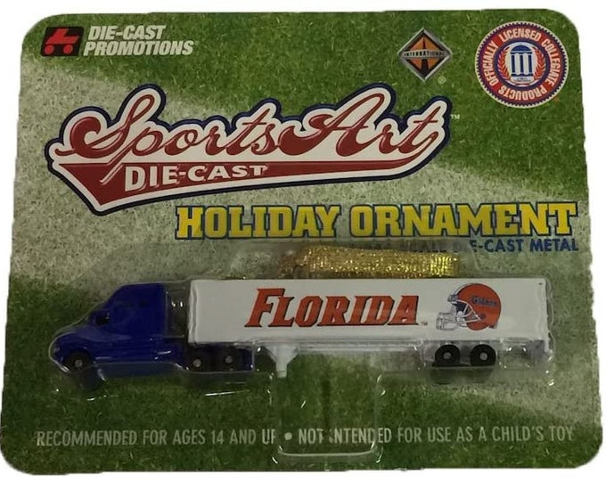 Florida Gators Die Cast Metal Semi Truck Ornament