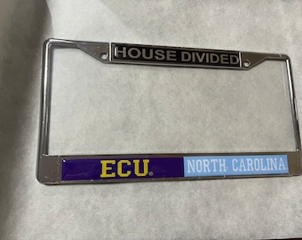 Florida Gators House Divided License Plate Frame ECU