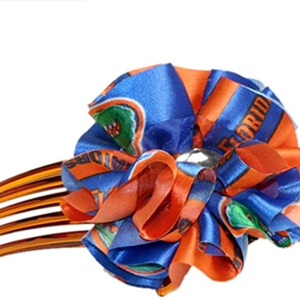 Florida Gators Hair Comb with Rhinestone and Bow