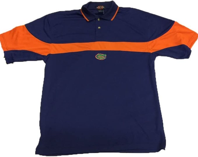 Florida Gators Moisture Wear Blue and Orange Polo