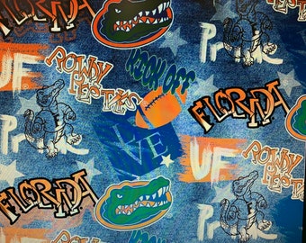 Florida Gators 100% Cotton Fabric - Graffiti