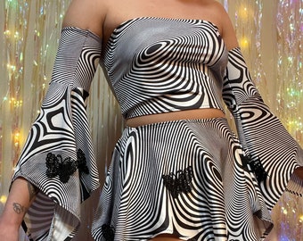 MADE TO ORDER Visions 4pc skirt set