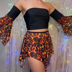 MADE TO ORDER Flame Fairy 4pc skirt set