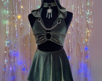 MADE TO ORDER Olive 4pc skirt set