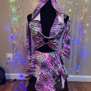 MADE TO ORDER Deep in the Jungle 4pc skirt set