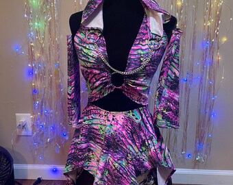 MADE TO ORDER Deep in the Jungle 4pc skirt set