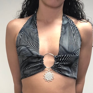 MADE TO ORDER In Your Head o-ring halter top
