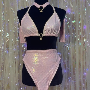 MOYENNE sirène rose 4 pièces