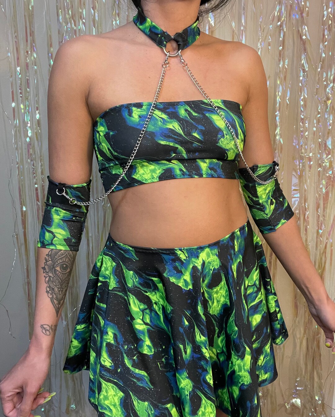 MADE TO ORDER up in Flames 4pc Skirt Set - Etsy
