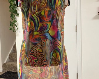 trippy mesh dress Maddie Trippy Splash Dress