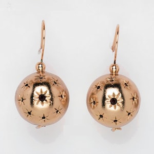 Handmade Gold Small Earring Art Deco style