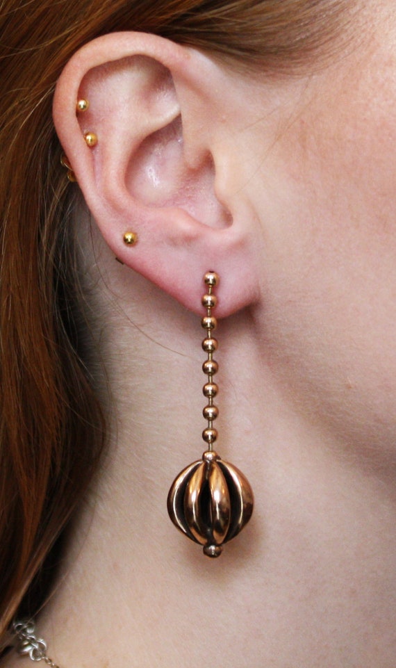 Boucles D'oreilles Vintage Style Art Nouveau / Belle Époque - Perles D'eau Douce Argentées, Acier Inox, Dormeuses