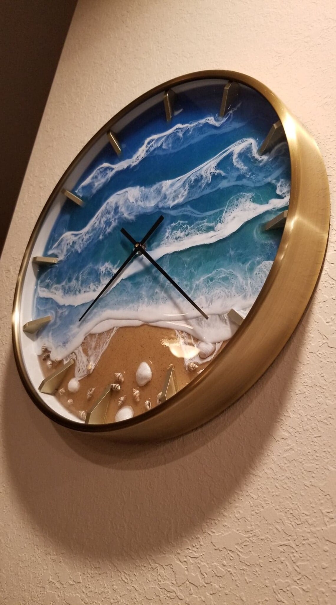 Ocean themed 16 Wall Clock Etsy
