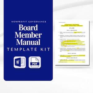 The Essentials | Nonprofit Board Member Template Bundle