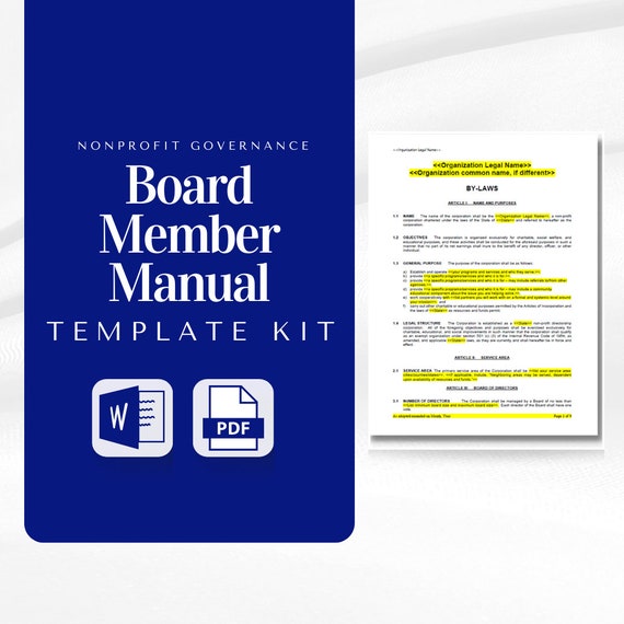 The Essentials Nonprofit Board Member Template Bundle Etsy The Essentials Nonprofit Board Member Template Bundle Etsy