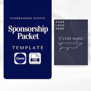 Modello di proposta di sponsorizzazione di eventi / Evento di raccolta fondi senza scopo di lucro / Lettera di richiesta di sponsorizzazione / Modello di raccolta fondi / Pacchetto per sponsor di eventi