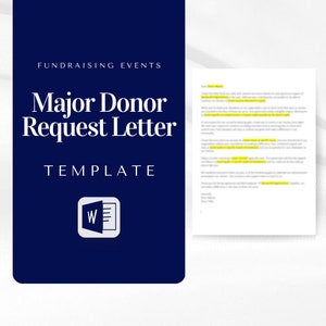 Carta de solicitud de donación importante / Eventos sin fines de lucro / Plantillas de cartas de gala / Solicitud de donación adicional