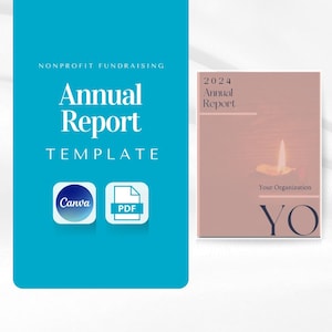 Nonprofit Annual Report Template | Annual Impact Report Template | Personalizable in Canva