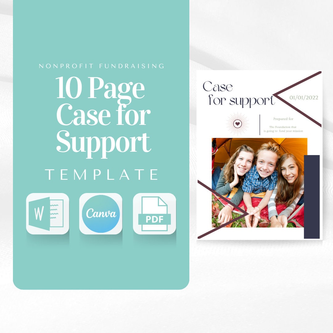 10 Page Case for Support Template Fundraising Proposal Template Grant 10 Page Case for Support Template Fundraising Proposal Template Grant
