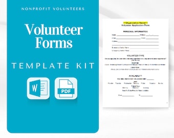 Volunteer Template Bundle | Nonprofit Volunteers