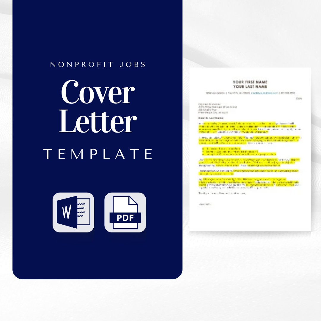 Nonprofit Cover Letter Template Created by Certified Nonprofit Nonprofit Cover Letter Template Created by Certified Nonprofit