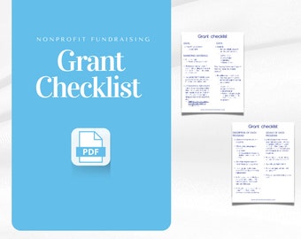 Nonprofit Grant Proposal Checklist: Grant Management (PDF)