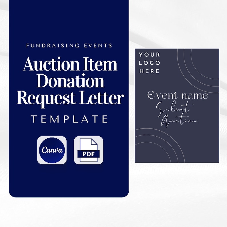 Auction Item Donation Request Letter Event Template Nonprofit