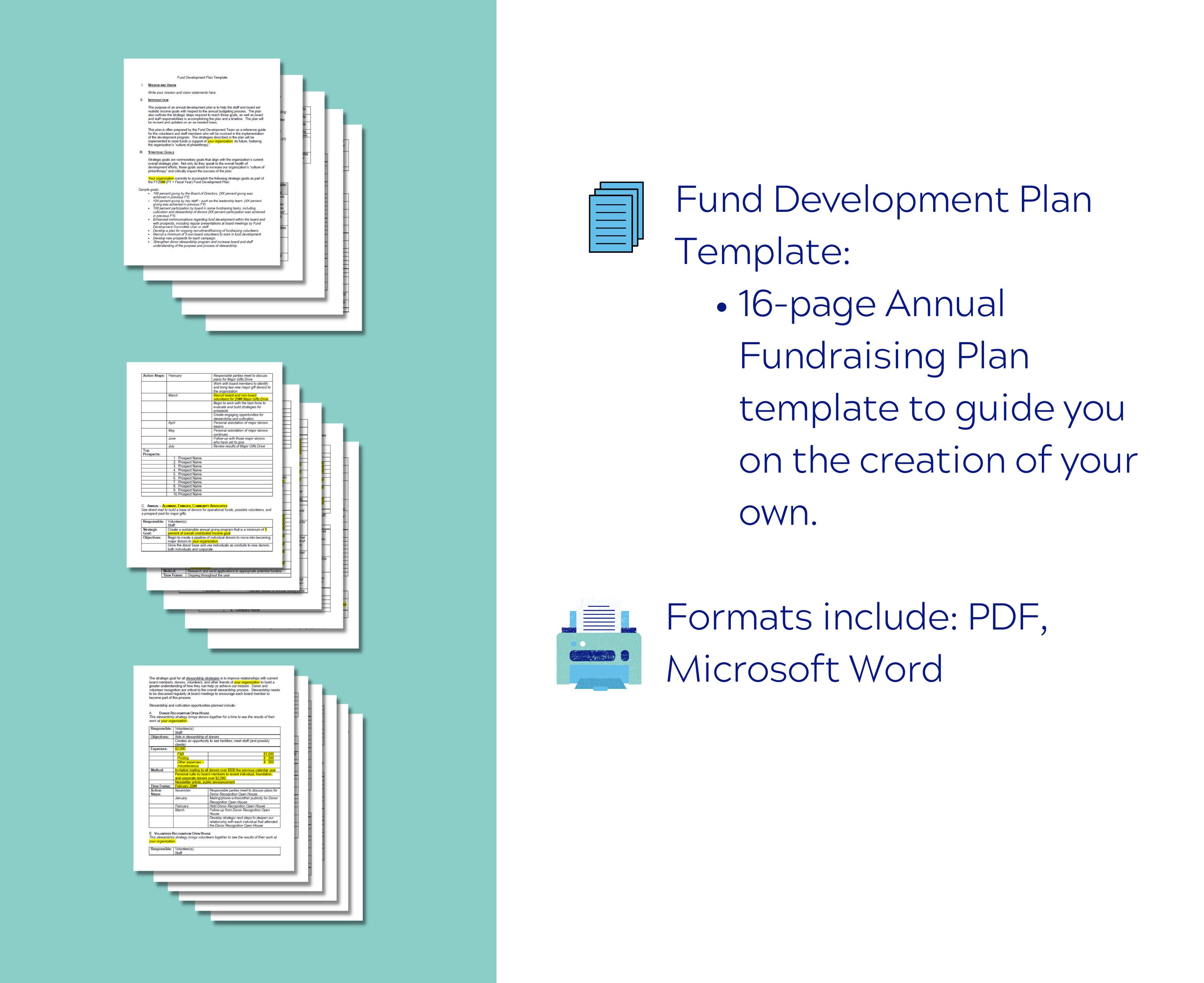 Fund Development Plan Template Annual Fundraising Plan Template Sample Fund Development Plan Template Annual Fundraising Plan Template Sample