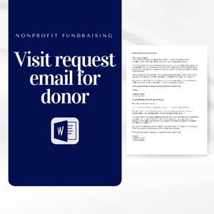 Email Template | Get that First Meeting with a Major Donor | Major Gifts Fundraising
