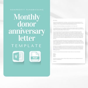 Maandelijkse verjaardagsbrief voor donateurs | Donor Stewardship