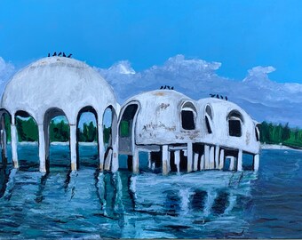 Cape Romano, Marco Island, FL Seascape, Giclee Print, 18 x 24 inches