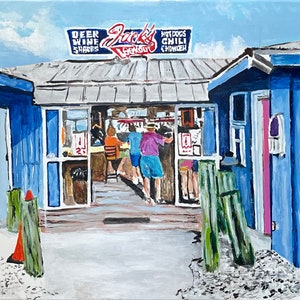 Punkt widokowy Jacka, Marco Island, FL Krajobraz morski, giclee, 18 x 24 cale, 16 x 20 cali