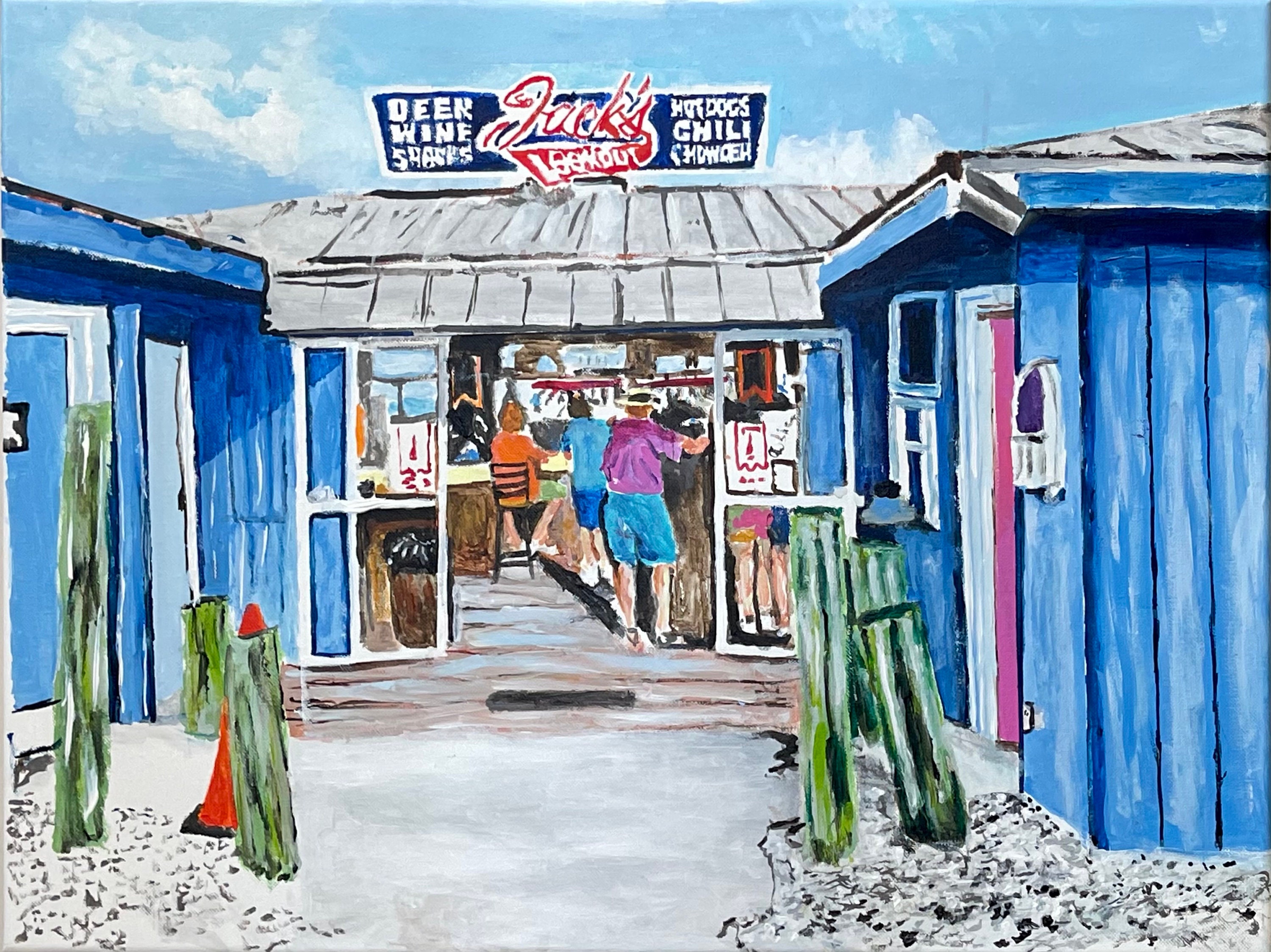 Jack's Lookout, Marco Island, FL Seascape, Giclee, 18 x 24 inches, 16 x 20 Inches