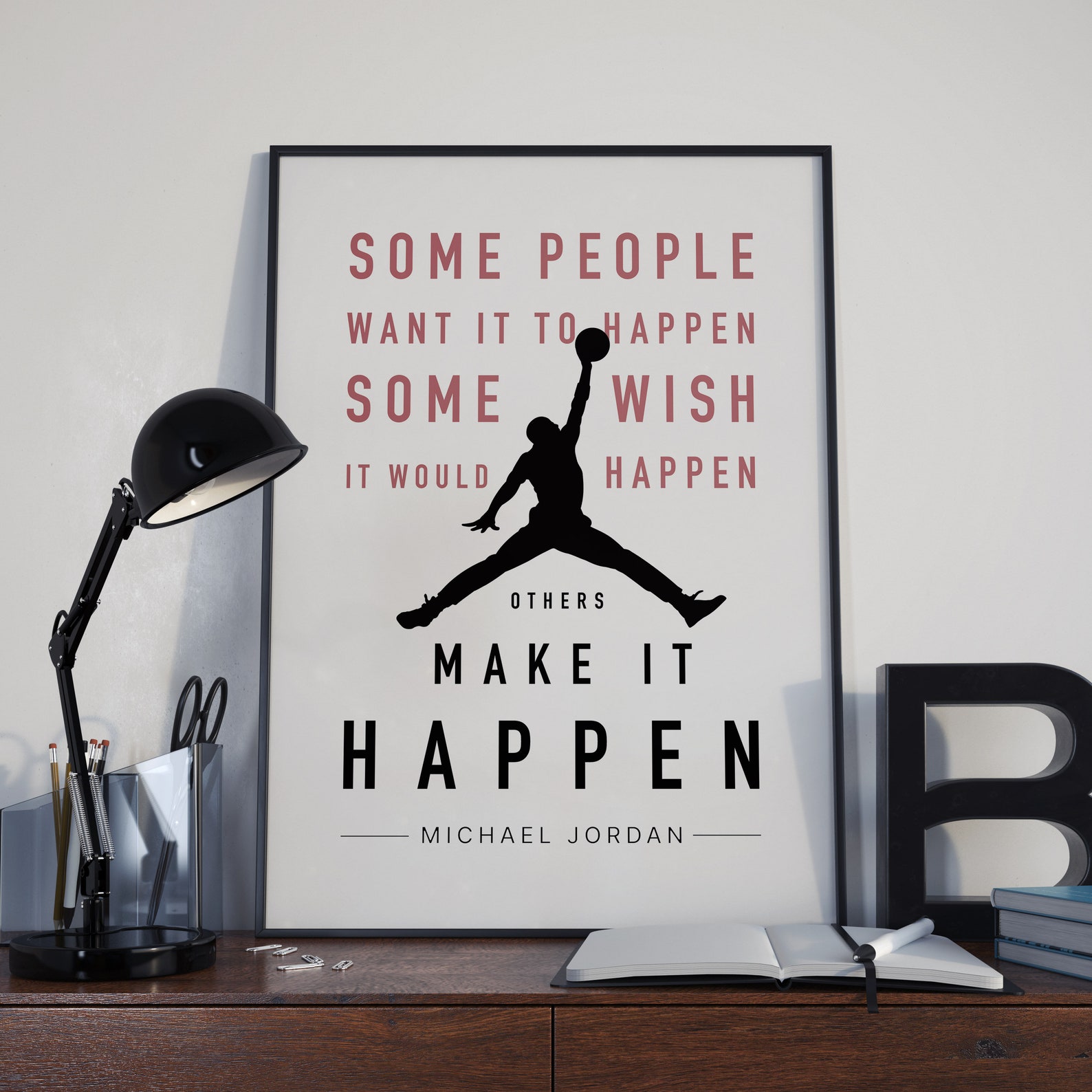 Michael Jordan Quote Poster/print Chicago Bulls Basketball Etsy