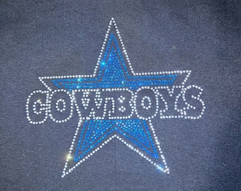 Cowboys Dallas Rhinestone Template Cowboys Star 9.283h x 10.281w SS10