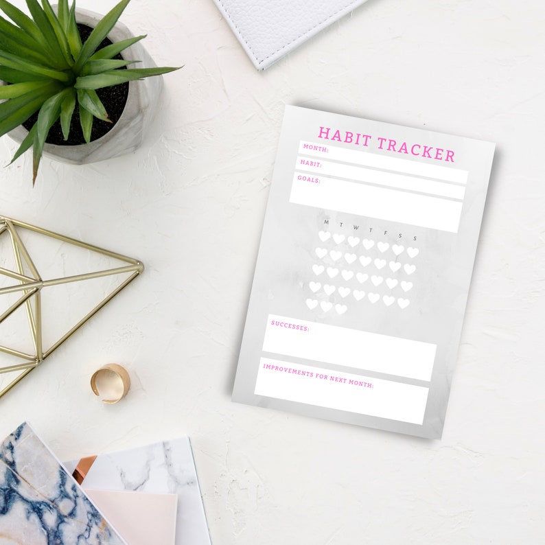 Habit Tracker, Atomic Habits, Monthly Tracker, Digital Download