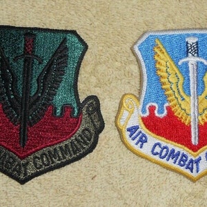 USAF Air Force Air Combat Command ACC Insignia Badge Patch Subdued and Color
