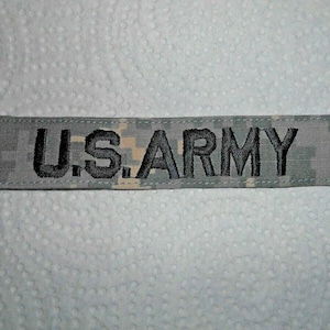 USGI US Army Name Tape Tag Digital ACU Hook and Loop Backing Unissued Nametape