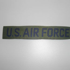 Patch US Air Force USAF Green Name Tape Strip
