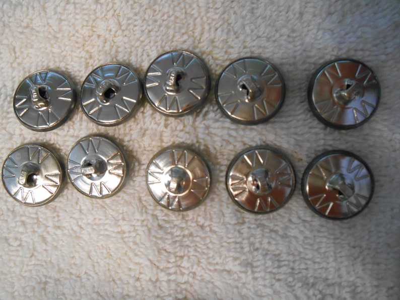 10 boutons vintage d'uniforme militaire New Air Force Button image 3