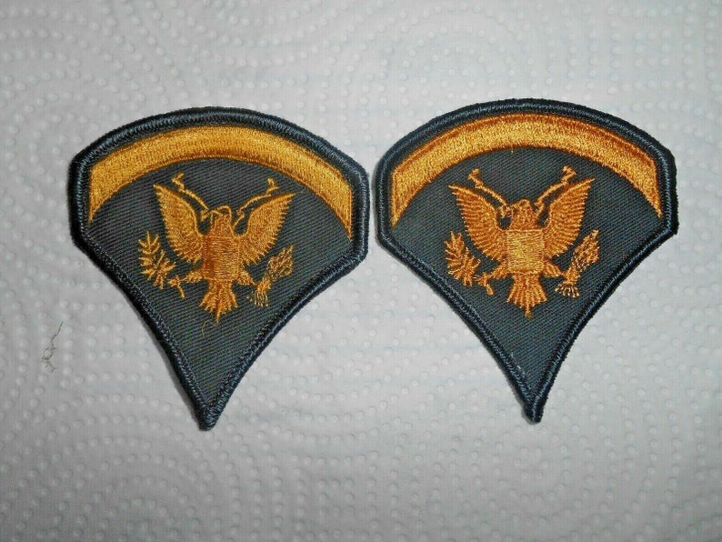 US Army Specialist 5 SP 5 Rank Insignia Pair USGI Unissued Etsy